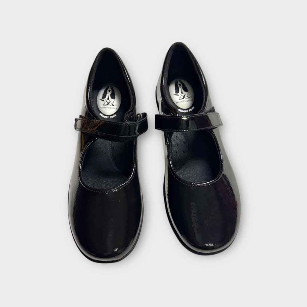 Hush Puppies Black Dress Shoes with Classic Mary Jane Style